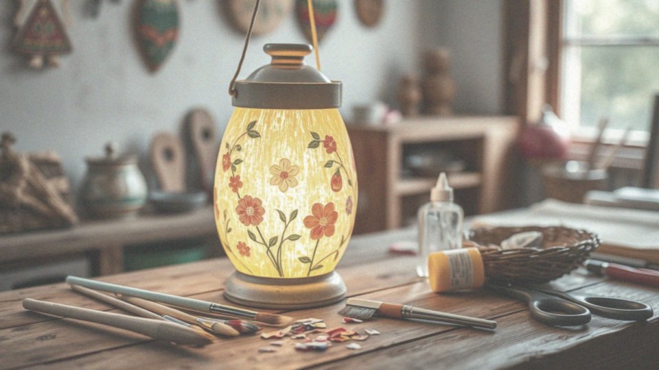 Jak przygotować wielkanocny lampion metodą decoupage?