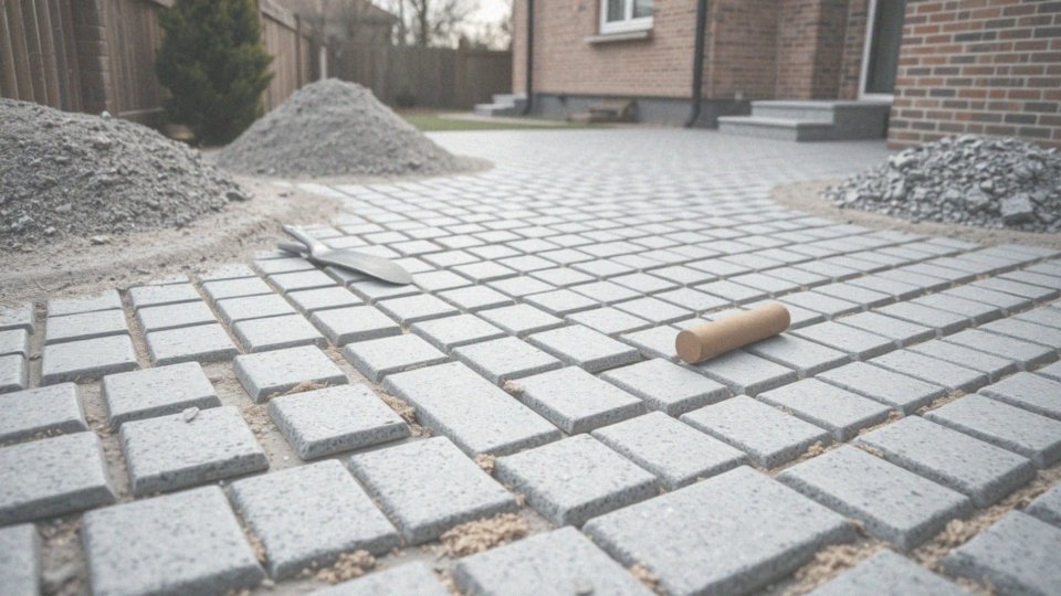 Jakie są zalety użycia suchego betonu przy układaniu kostki granitowej?