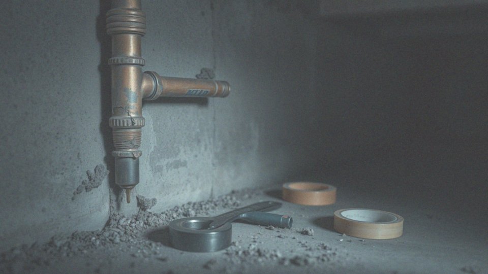 Co zrobić, gdy rura cieknie z powodu uszkodzeń mechanicznych?