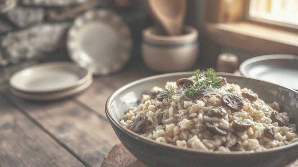 Jak podać risotto z podgrzybkami?